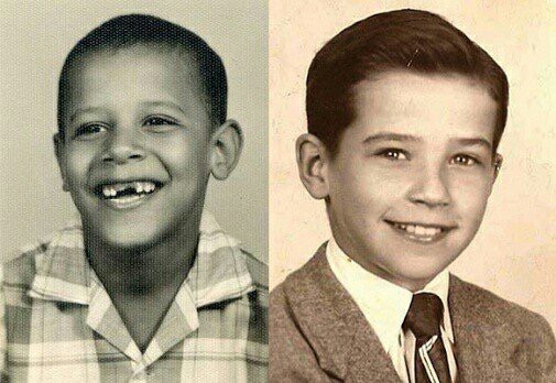 A Young Barack Obama and Joe Biden