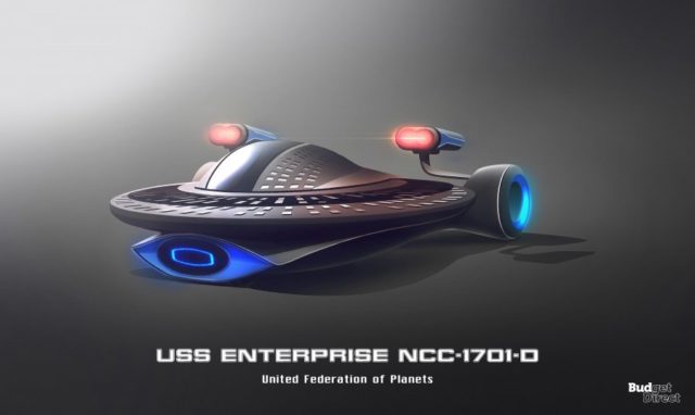 A Collection of Star Trek Spacecraft Reimagined as Cars