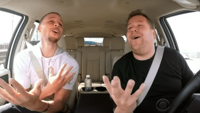 Steph Curry Gets Life Lessons From James Corden on Carpool Karaoke