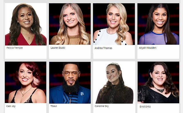 The Last Night of The Voice Season 12 Battles - survivors for Team Blake