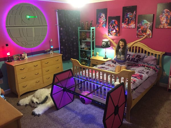 Star Wars Fangirl Has a Pink Bedroom All Dads Would Approve Of