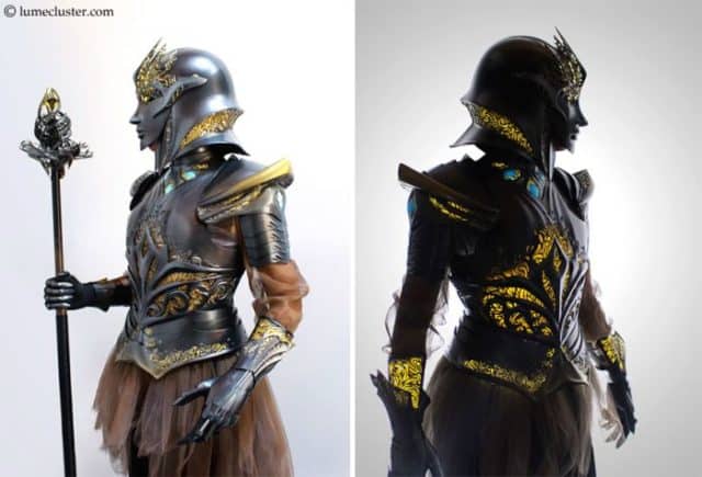 Woman Spends over 500 Hours Making Futuristic Medieval Armor