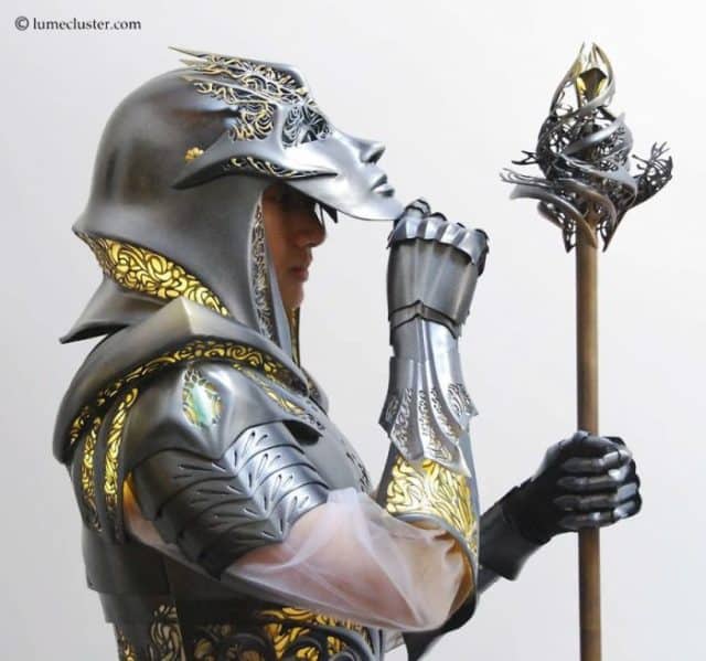 Woman Spends over 500 Hours Making Futuristic Medieval Armor