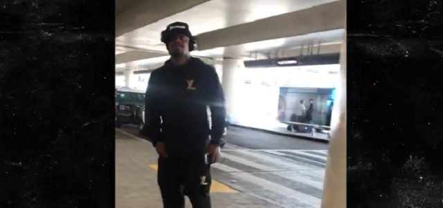 An Angry Marshawn Lynch Slaps Phone Out Of Fan’s Hand At Airport