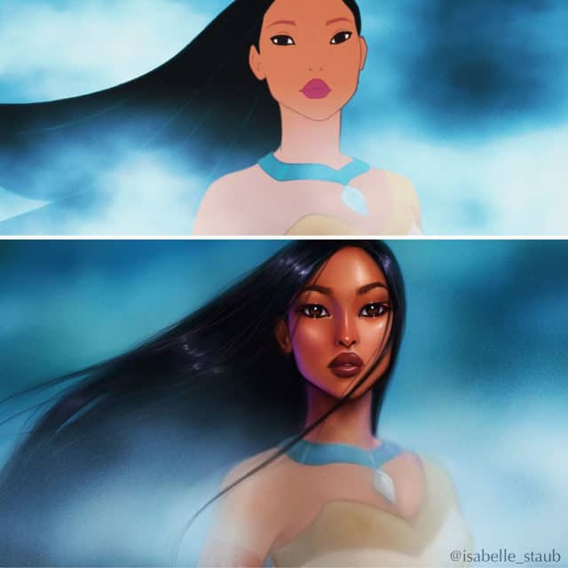 Illustrator Isabelle Staub Repaints Disney Princesses To Look More Realistic