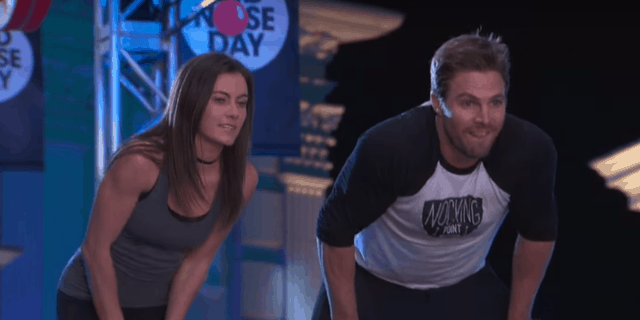 Arrow Star Stephen Amell Runs the American Ninja Warrior Course for Charity