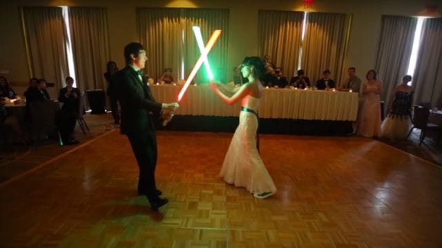 A Collection of First Dance Lightsaber Dueling at Weddings