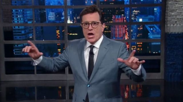 Stephen Colbert Claims His Victory Over Donald Trump