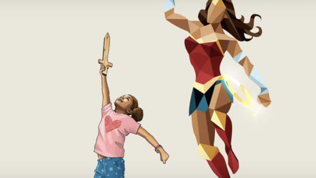 Cute Artwork Shows Kids With Their Superhero Shadows