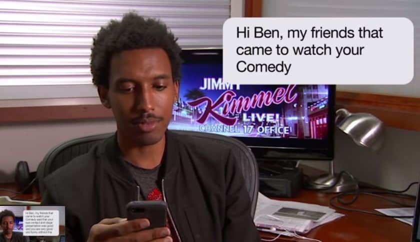 Jimmy Kimmel Has His Staffers Read Actual Texts From Their Moms