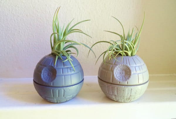 Spice Up Your Green House with Death Star And Millennium Falcon Star Wars Planters