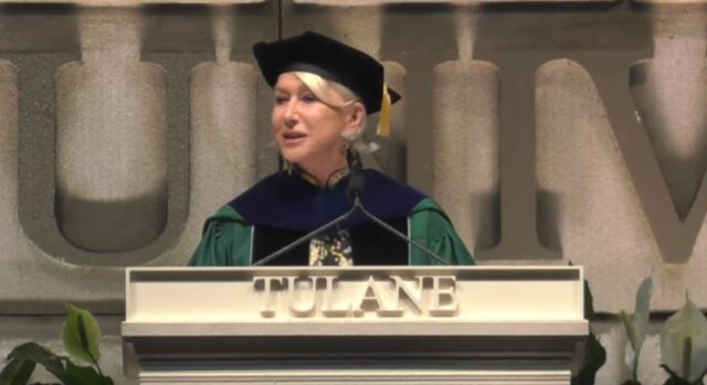 Helen Mirren Has Sage Advice for Donald Trump in Tulane Commencement Speech