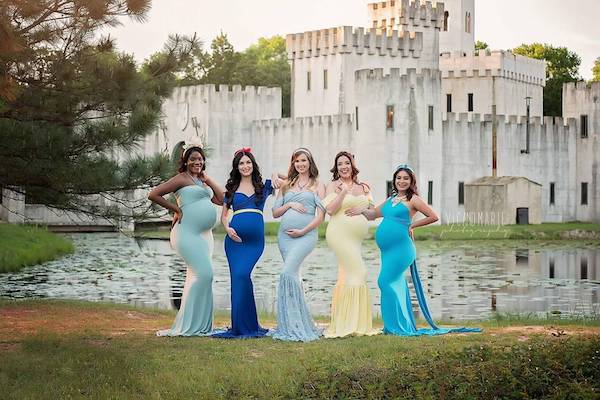 Disney Princesses Gather For A Stunning Maternity Shoot