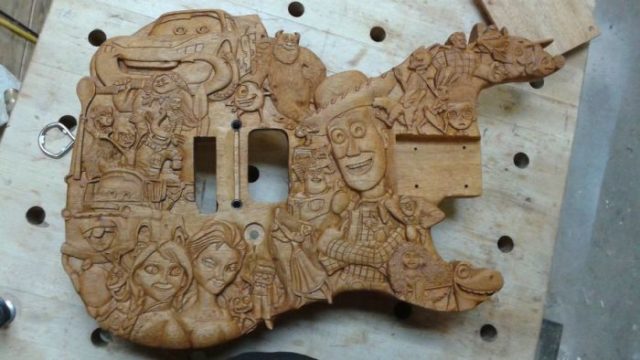 A Pixar Themed Guitar Took 200 Hours To Make