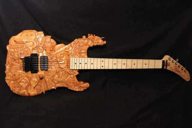 A Pixar Themed Guitar Took 200 Hours To Make