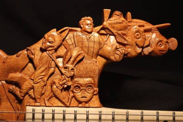 A Pixar Themed Guitar Took 200 Hours To Make