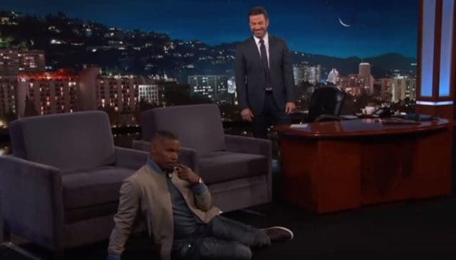 Jamie Foxx Does a Great Impersonation of Lebron James on Jimmy Kimmel Live