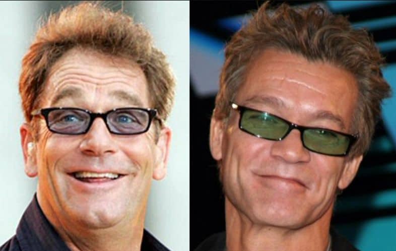 Huey Lewis and Eddie Van Halen Look an Awful Lot Alike