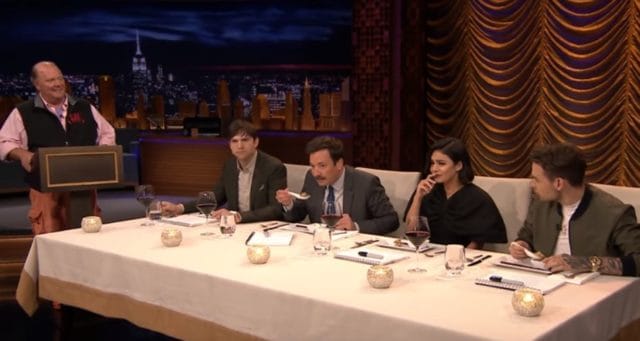 Ashton Kutcher, Jimmy Fallon Nearly Vomit Playing &#8220;Secret Ingredient&#8221;