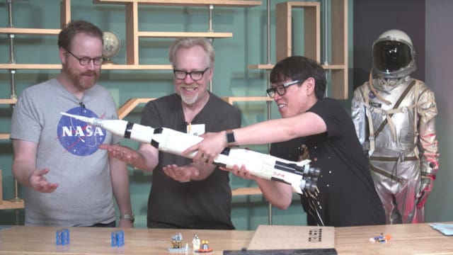 Adam Savage and Crew Build the Epic LEGO Saturn V Rocket on “Tested”