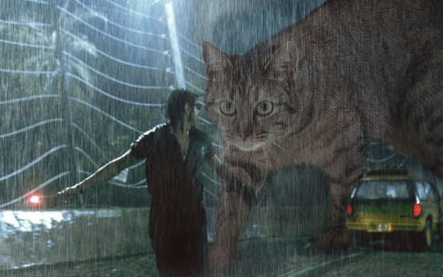 Replacing All Of The Dinosaurs In Jurassic Park With Cats