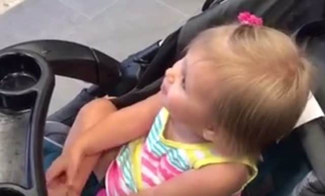 Watch a Two Year Old Mistake a Batman Statue For Her Dad
