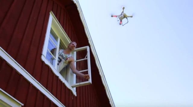 A Rocket-Powered Katana Sword Cuts Drone in Mid Flight