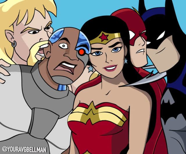 Artist Takes DC Photos and Posters Redrawn DC Animated Universe Style