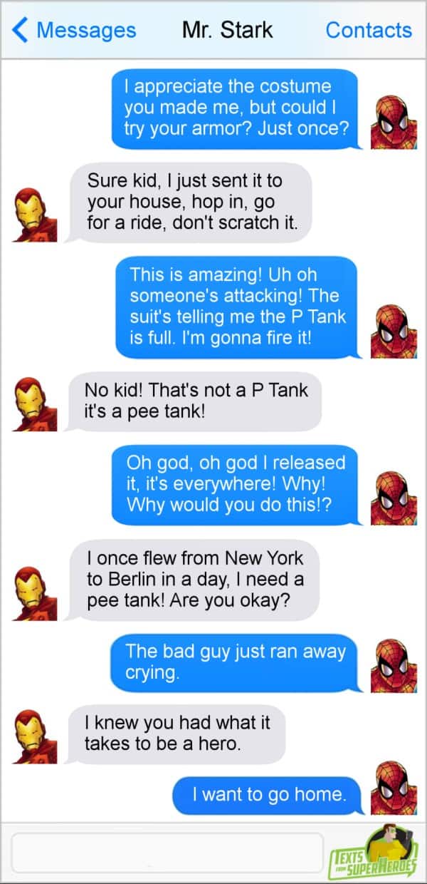 When Spider-Man Tries On Iron Man’s Armor