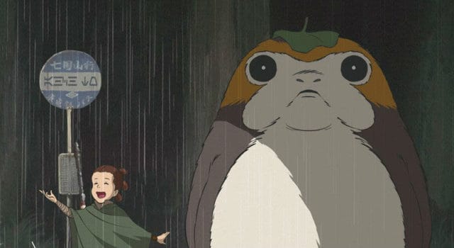 This Last Jedi and My Neighbor Totoro Mashup is Adorable