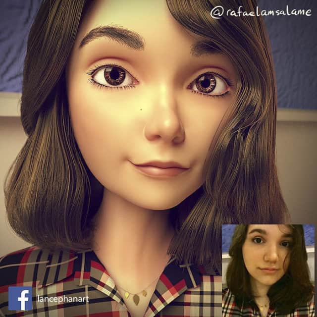 Artist Turns People Into 3D Pixar-Like Characters