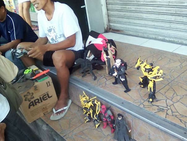 Filipino Man Makes Action Figures Out Of Old Flip Flops and They&#8217;re Impressive