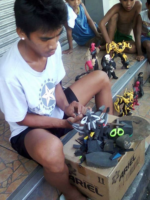 Filipino Man Makes Action Figures Out Of Old Flip Flops and They&#8217;re Impressive