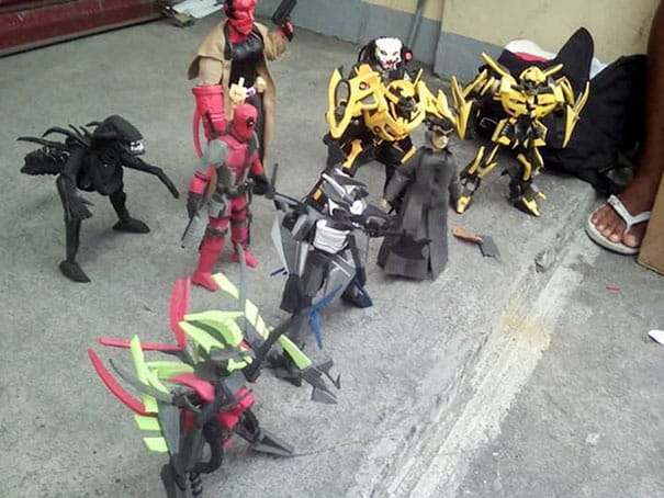 Filipino Man Makes Action Figures Out Of Old Flip Flops and They&#8217;re Impressive