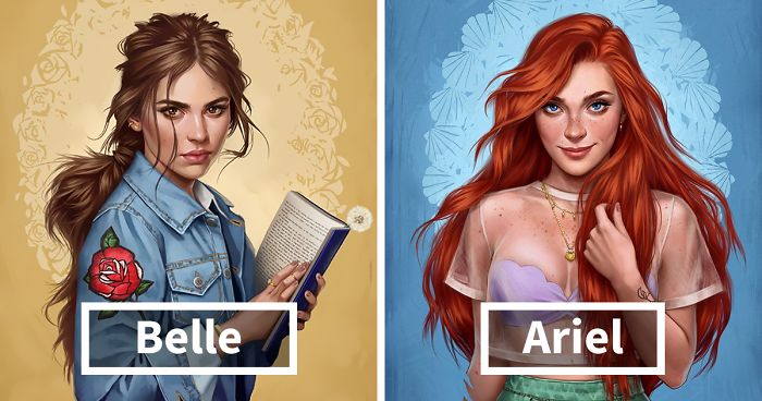 How Disney Princesses Would Look Like If They Lived In 2017