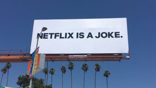 ‘Netflix Is a Joke&#8217; Billboards Show Up in New York and Los Angeles