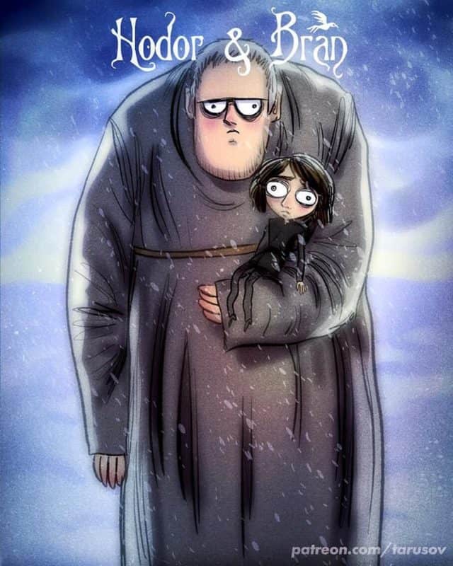 Tim Burton Style Game of Thrones Fan Art