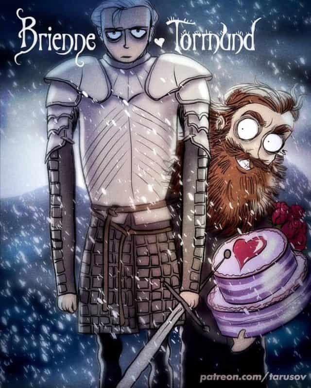 Tim Burton Style Game of Thrones Fan Art