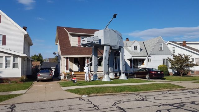 Guy Builds an Entire AT-AT in his Backyard