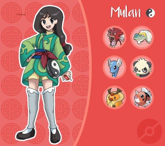 Disney Ladies as Pokemon Trainers Fan Art