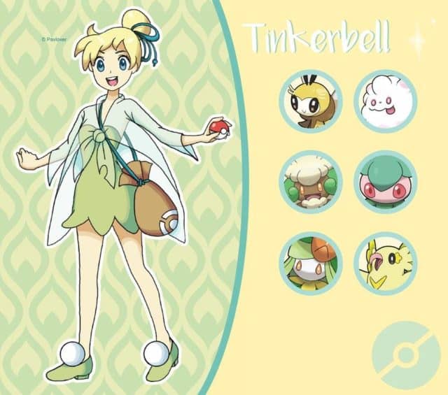 Disney Ladies as Pokemon Trainers Fan Art