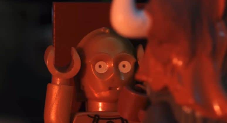 C-3PO and the Forest of Doom: The Temple of Doom Sacrifice Scene Featuring Lego Ewoks