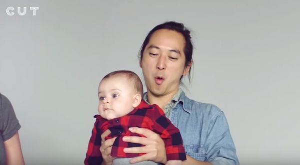 Video of People Holding a Baby For the First Time in Slow Motion