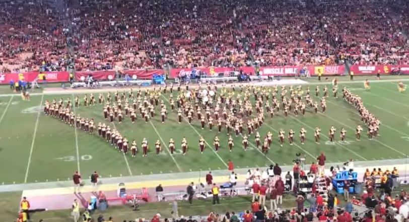 USC’s Marching Band Pay Tribute To “Guardians Of The Galaxy”