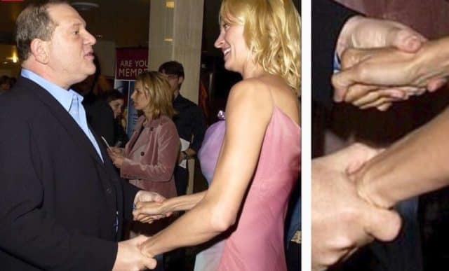 Harvey Weinstein and Uma Thurman At the Kill Bill: Volume 2 premier in 2004.