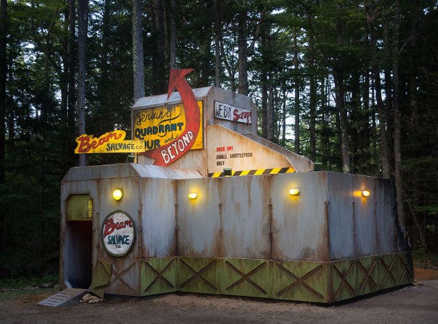 Kids Build Space Station Playhouse In The Middle Of The Woods