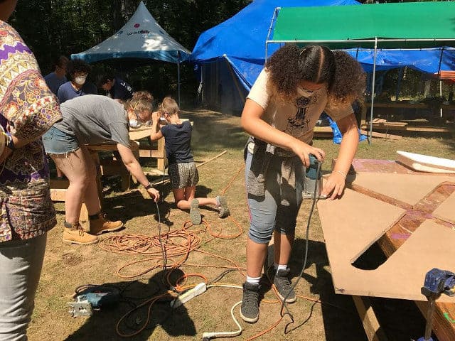 Kids Build Space Station Playhouse In The Middle Of The Woods