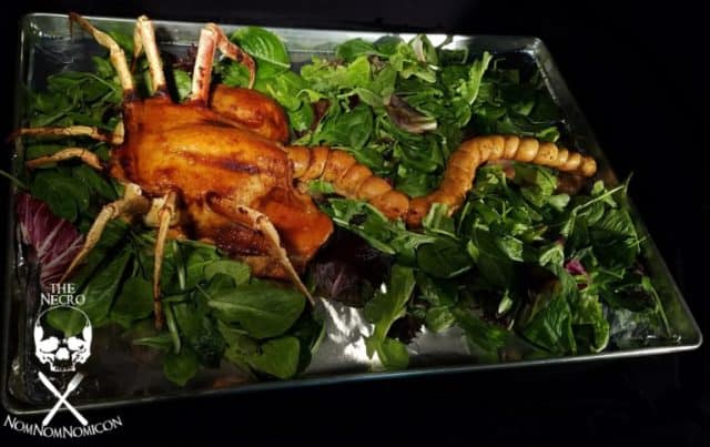 The 100% Edible Roasted Alien Facehugger for Thanksgiving