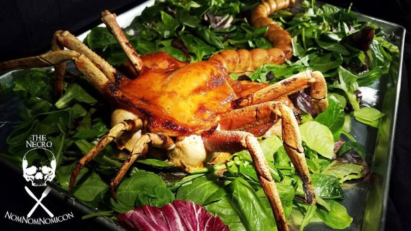 The 100% Edible Roasted Alien Facehugger for Thanksgiving