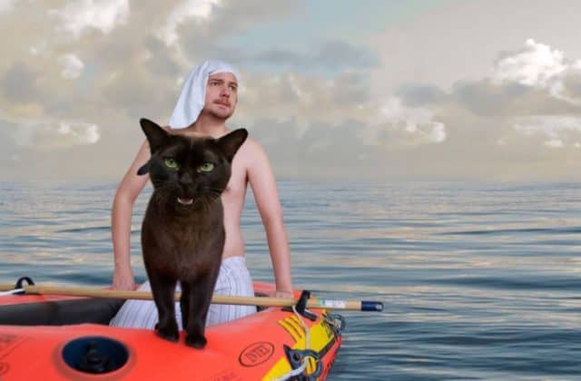 A Man and His Cat Recreate Famous Movie Scenes